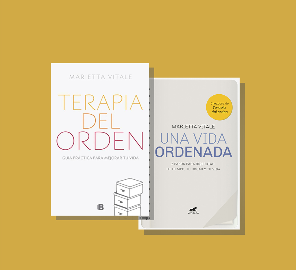 Marietta Vitale books: Terapia del Orden and Una Vida Ordenada